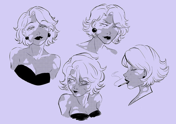 Diana, expressions